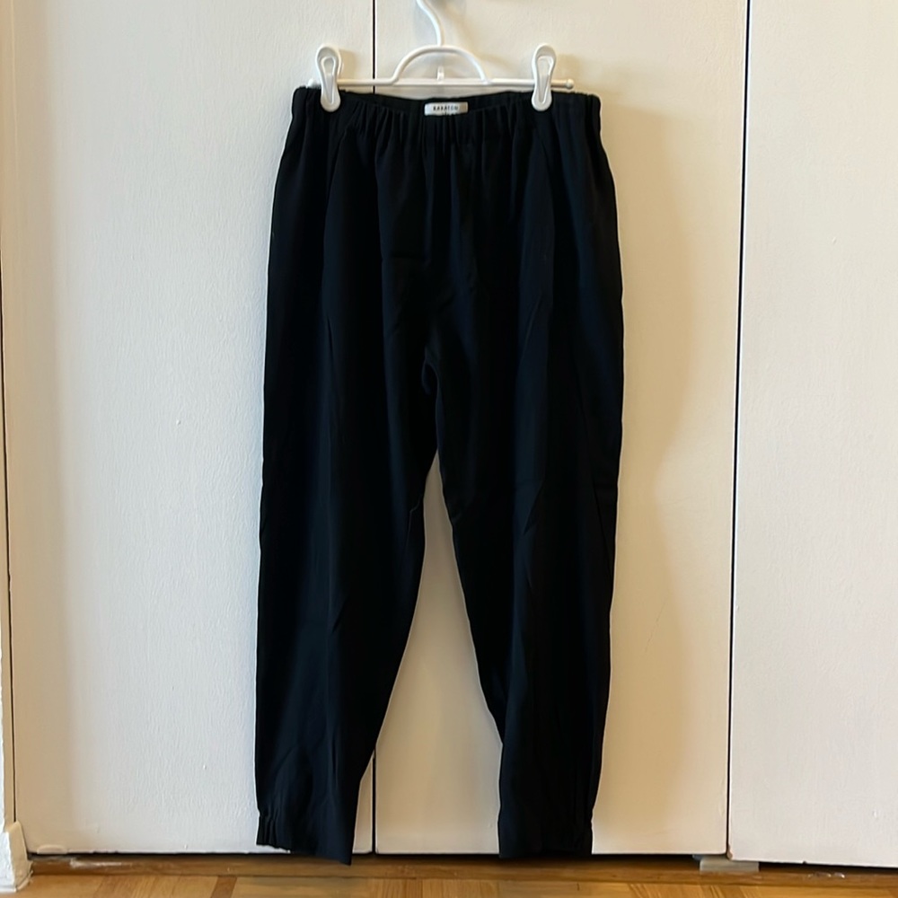 Black Babaton (Aritzia) ankle jogger trousers
